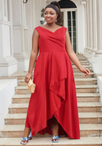 Women Sexy Solid Off Shoulder Sleeveless Dress