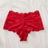 Women Sleepwear Slit Lace Sexy Lingerie Two Piece Set