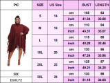 Plus Size Women Solid Long Sleeve Tassel Dress