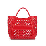 PVC Bag Shopping Basket Bag Bathing Washing Large Capacity Hollow Handheld Beach Bag