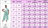 Plus Size Women Round Neck Short Sleeve Striped Top and Contrast Wide Leg Pants Two Piece Set