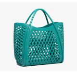 PVC Bag Shopping Basket Bag Bathing Washing Large Capacity Hollow Handheld Beach Bag
