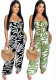 Women Printed Off Shoulder Jumpsuit