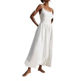 Women Spring elegant sexy Lace-Up Backless suspender dress