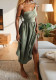 Women Spring elegant sexy Lace-Up Backless suspender dress