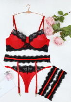 Women Bikini Lace Bra Sexy LingerieSet