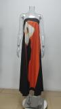 Women Spring sleeveless strapless sexy backless print dress