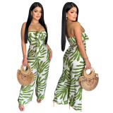 Women Printed Off Shoulder Jumpsuit