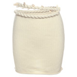 Women Summer Sexy Solid Knitting Crop Top and Skirt Two Piece Set