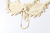 Women Summer Sexy Solid Knitting Crop Top and Skirt Two Piece Set