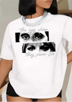 Fashionable Women's Short-Sleeve Round-Neck Casual T-Shirt