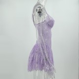 Women's sexy Strap Lace Dress