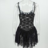 Women's sexy Strap Lace Dress