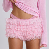 Sexy Solid Color Lolita Low-waist Beach Shorts