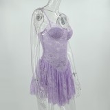 Women's sexy Strap Lace Dress
