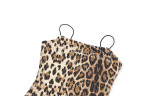 Spring women's clothing fashion sequin leopard straps Bodycon Dress