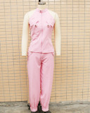 Women Summer Sleeveless Top and Cargo Pants Two-Piece Set