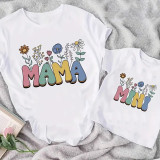 Trendy Mother-Child T-Shirts for Summer Travel Mother's Day Photo-Ready Outfit