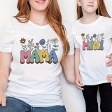 Trendy Mother-Child T-Shirts for Summer Travel Mother's Day Photo-Ready Outfit