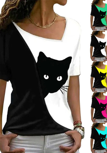 women print short sleeve T-shirt