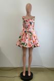 Women Summer Suspender Princess Bubble Mini Dress