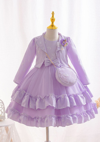 Girls' Puff Tulle Children's Dress Princess Dress Kids Dress