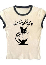 women print short sleeve T-shirt