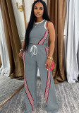 Fashion Casual Vest Wide-leg Pants Women's Two-piece Set