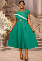 Plus Size Beaded Lace Elegant Slim Fit cocktail party a-line dresses Plus Size Beaded Lace Elegant Slim Fit cocktail party a-line dresses