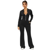 Fashion Casual Hooded Velvet Two-piece Set Women's Tracksuit