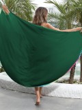 Women's cross dress women's one-piece beach bikini cover-up