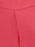Elegant Chic Plus Size Women's Asymmetrical Top Summer Slim Fit Three-quarter Sleeve T-shirt