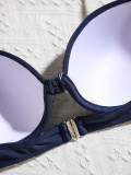 Gathered sexy high waist Two Pieces Bikini swimsuit
