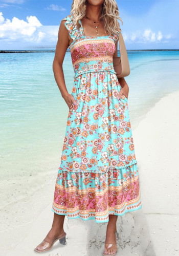 Women Beach Holidays Printed Dress
