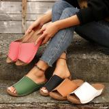 Women Spring Summer Thick Bottom Simple Casual Outdoor Wear Slippers