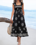 Women Beach Holidays Printed Dress