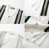 Men's Short Sleeve Knitting Polo Top