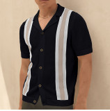 Men's Short Sleeve Knitting Polo Top
