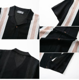 Men's Short Sleeve Knitting Polo Top