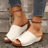 Women Spring Summer Thick Bottom Simple Casual Outdoor Wear Slippers