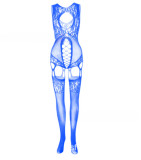 Women Jacquard Suspender Hollow Bodysuit Sexy Lingerie