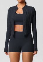 Women Yoga Bra Sports Jacket Casual Pilates Running Fitness Yoga Clothes Three-Piece