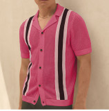 Men's Short Sleeve Knitting Polo Top