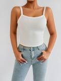 Women Summer Strapless Casual Solid Top