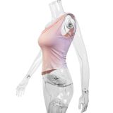 Women Summer Slash Shoulder Off Shoulder Solid Top