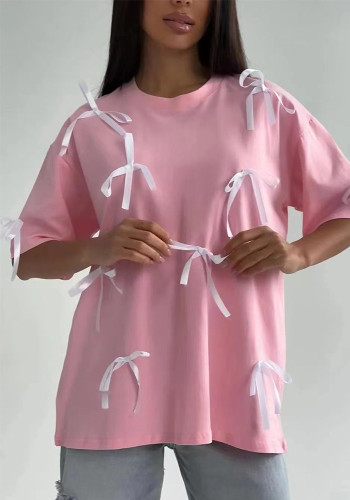 Women Cotton Summer Short Sleeve T-Shirt Top