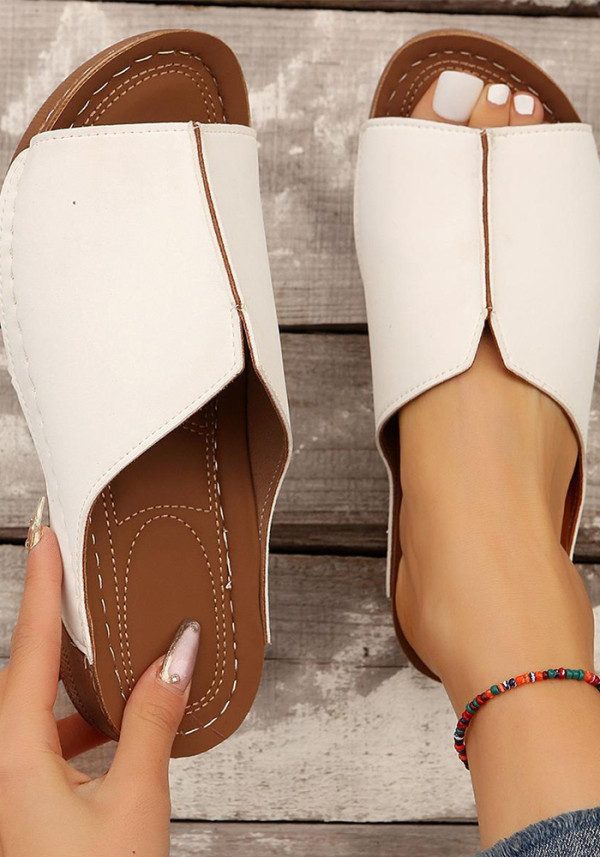 Women Spring Summer Thick Bottom Simple Casual Outdoor Wear Slippers
