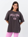 Women Style printed oversize summer cotton short-sleeved T-shirt