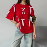 Women Cotton Summer Short Sleeve T-Shirt Top