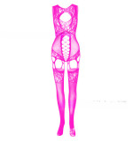 Women Jacquard Suspender Hollow Bodysuit Sexy Lingerie